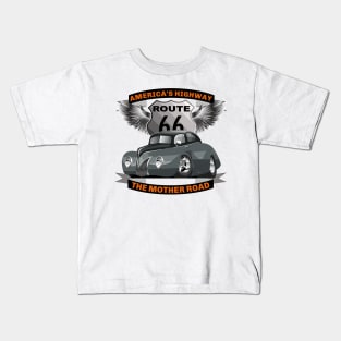 Route 66 - Americas Highway - The Mother Road Kids T-Shirt